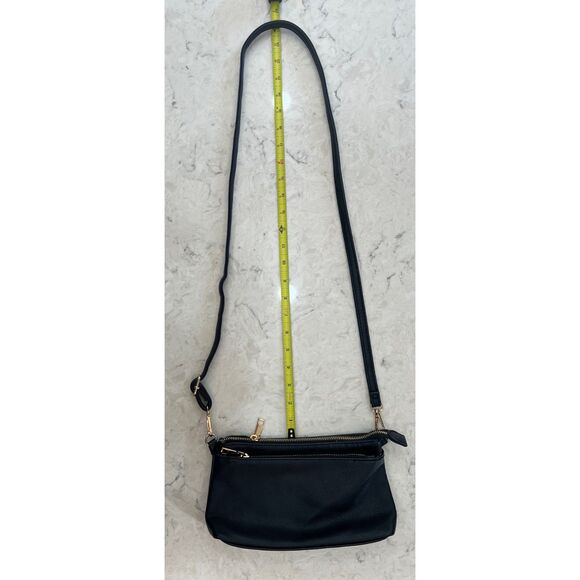 Mini Crossbody Vegan Leather Bag, Multi Compartment, Adjustable/Removable Strap - Picture 10 of 10